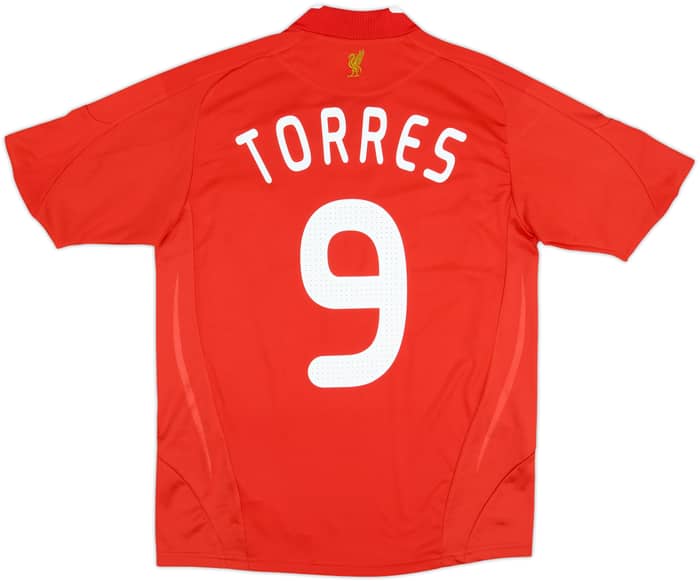 2008-10 Liverpool Home Shirt Torres #9 - 9/10 - (XL.Boys)