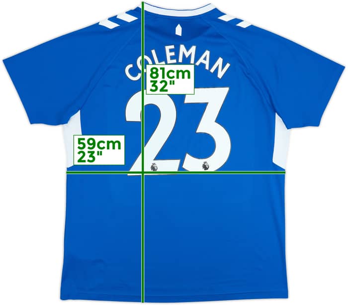 2022-23 Everton Home Shirt Coleman #23 - 6/10 - (XL)