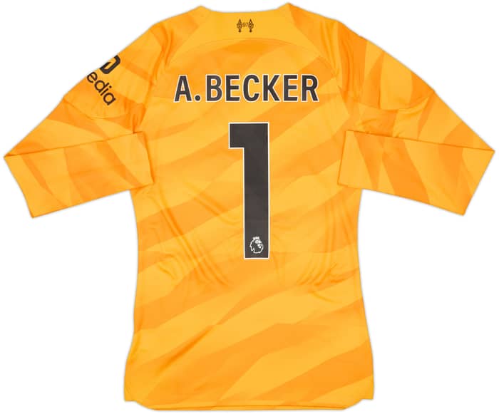 2023-24 Liverpool GK Shirt A.Becker #1 - 7/10 - (S)