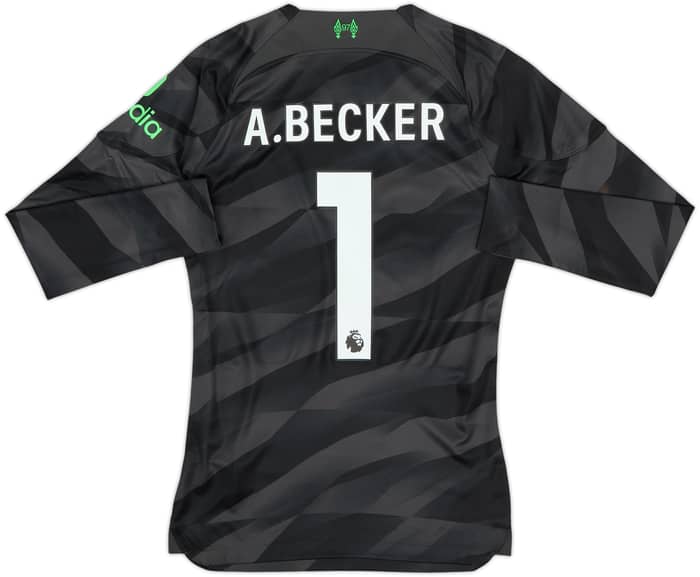 Camiseta de portero auténtica del Liverpool 2023-24 A.Becker #1 - 7/10 - (S)