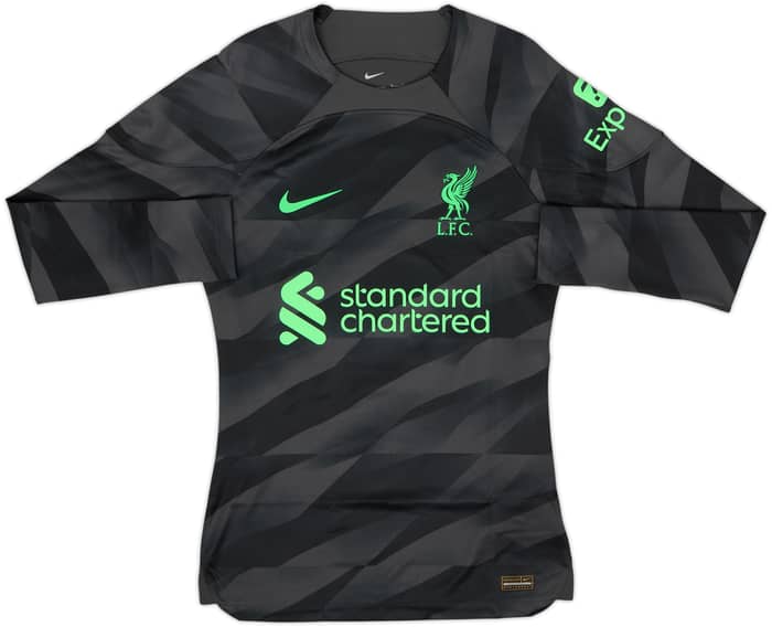 Camiseta de portero auténtica del Liverpool 2023-24 A.Becker #1 - 7/10 - (S)