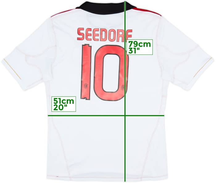 2010-11 AC Milan Away Shirt Seedorf #10 - 8/10 - (L)