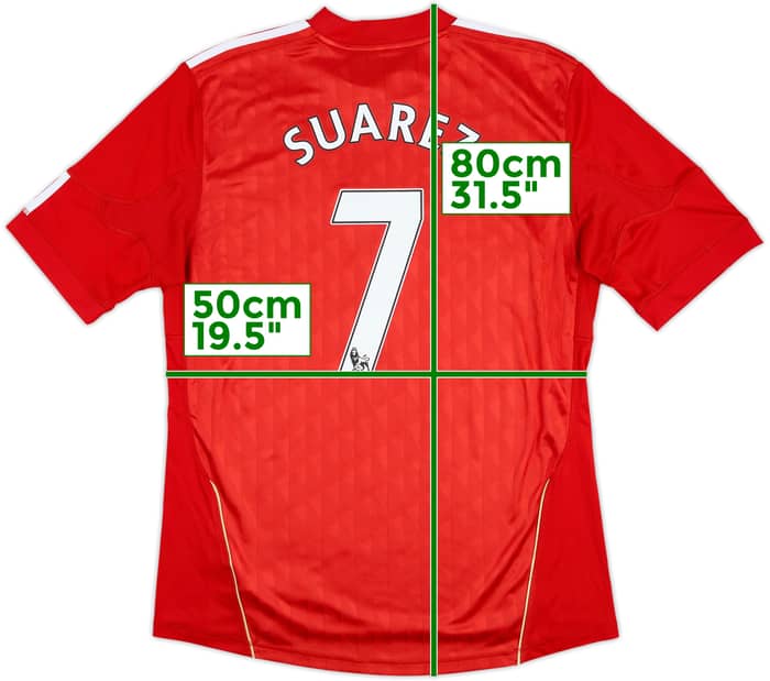 2010-12 Liverpool Home Shirt Suarez #7 - 6/10 - (L)