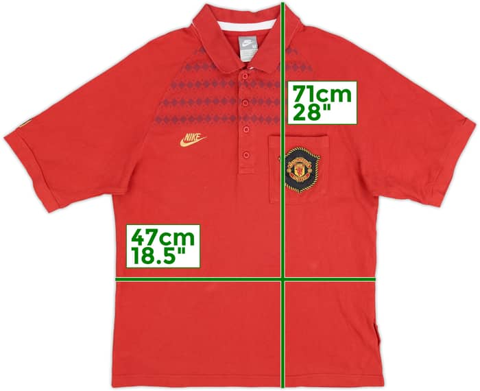 2008-09 Manchester United Nike Polo Shirt - 4/10 - (M)