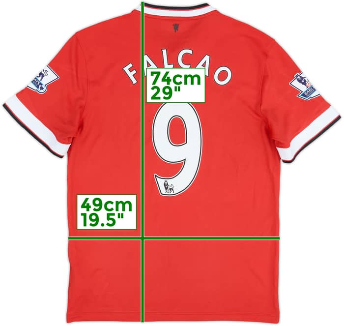 2014-15 Manchester United Home Shirt Falcao #9 - 9/10 - (M)