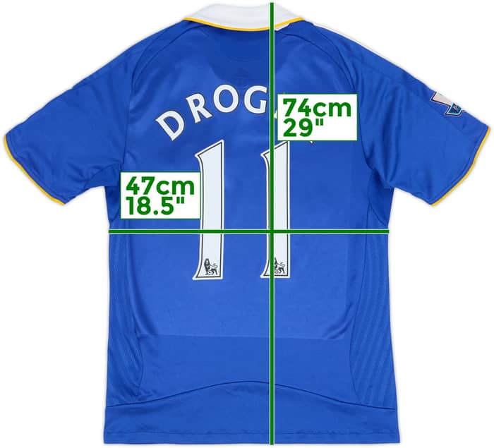 2008-09 Chelsea Home Shirt Drogba #11 - 7/10 - (S)