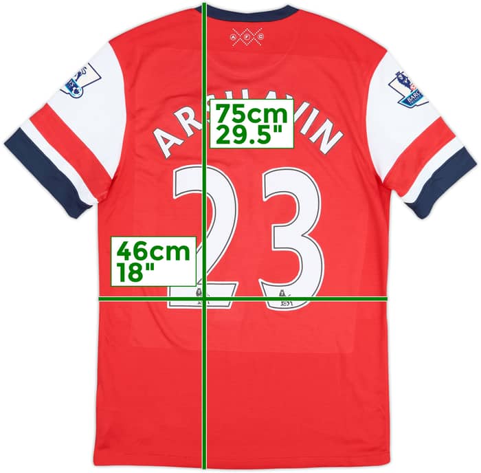 2012-14 Arsenal Home Shirt Arshavin #23 - 8/10 - (S)