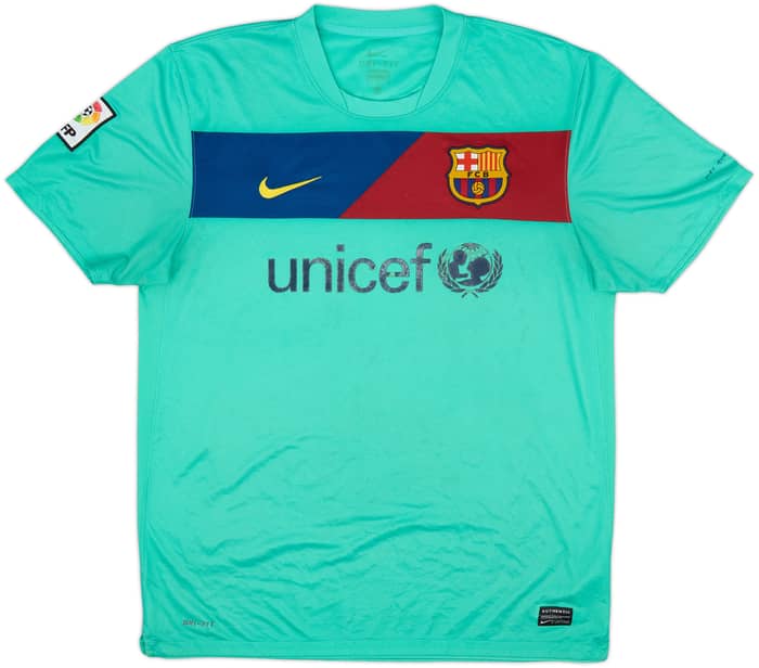 2010-11 Barcelona Away Shirt Messi #10 - 4/10 - (L)