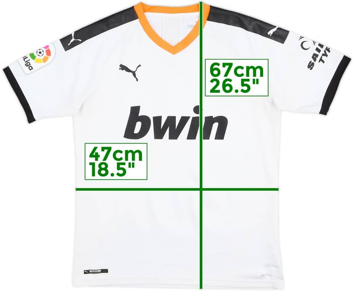 2019-20 Valencia Home Shirt - 5/10 - (M)