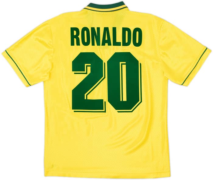 1994 Brazil Home Shirt Ronaldo #20 - 8/10 - (L)