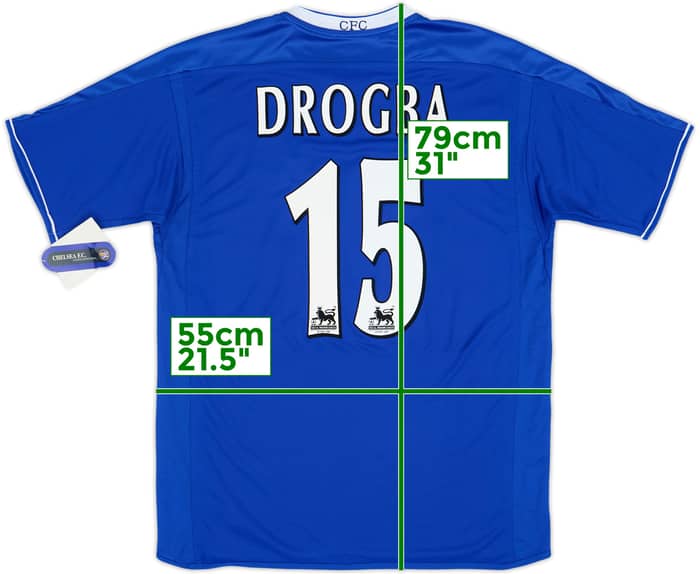2003-05 Chelsea Home Shirt Drogba #15 (L)
