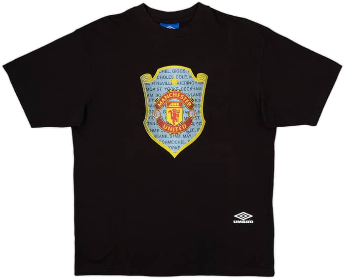 1998-99 Manchester United '1999 CL Finale' Umbro Cotton Tee - 10/10 - (XL)
