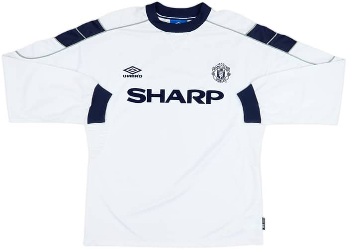 1999-00 Manchester United Third L/S Shirt Beckham #7 - 7/10 - (M)