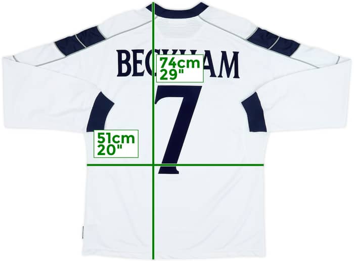 1999-00 Manchester United Third L/S Shirt Beckham #7 - 7/10 - (M)