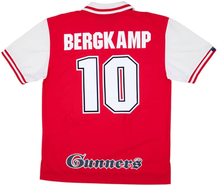 1996-98 Arsenal Home Shirt Bergkamp #10 - 8/10 - (L)