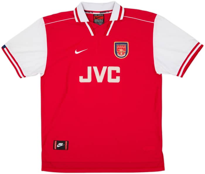 1996-98 Arsenal Home Shirt Bergkamp #10 - 8/10 - (L)