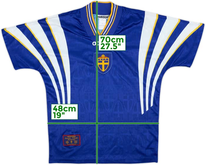1996-98 Sweden Away Shirt #8 - 8/10 - (S)