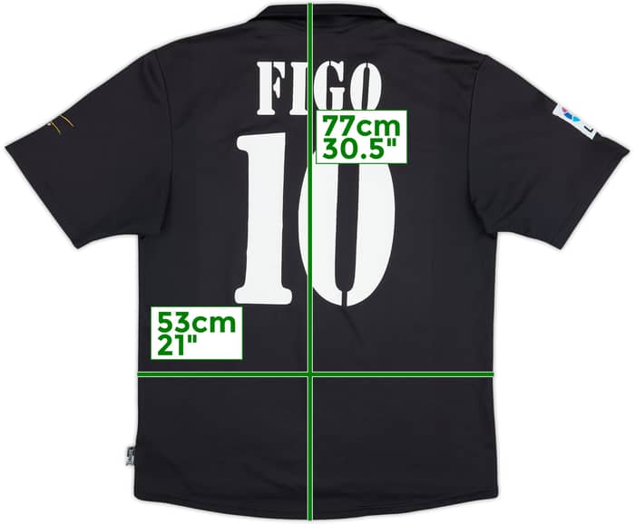 Camiseta de visitante del Real Madrid Centenario 2002-03 Figo #10 - 4/10 - (S)