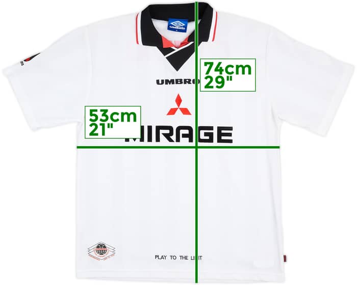 Camiseta de visitante del Urawa Red Diamonds 1997 #7 - 9/10 - (M)