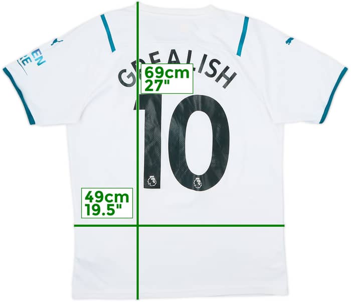 Camiseta de visitante del Manchester City 2021-22 Grealish #10 - 7/10 - (M)