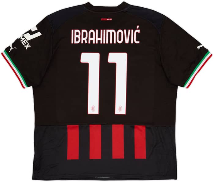 Camiseta de local del AC Milan 2022-23 Ibrahimovic #11 - 10/10 - (XL)