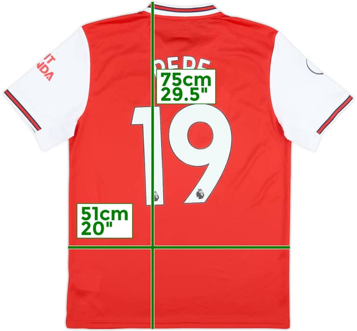 2019-20 Arsenal Home Shirt Pepe #19 - 8/10 - (M)