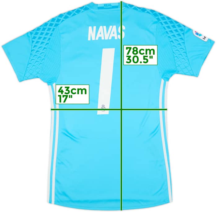 2016-17 Real Madrid GK S/S Shirt Navas #1 - 9/10 - (S)