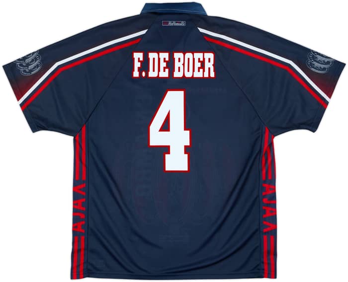 1997-98 Ajax Away Shirt F.De Boer #4 - 10/10 - (XL)
