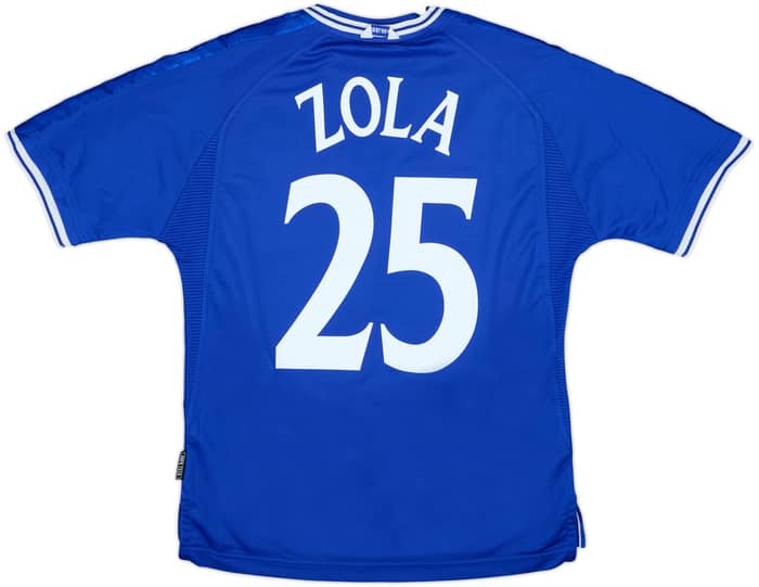 1999-01 Chelsea Home Shirt Zola #25 - 8/10 - (M)
