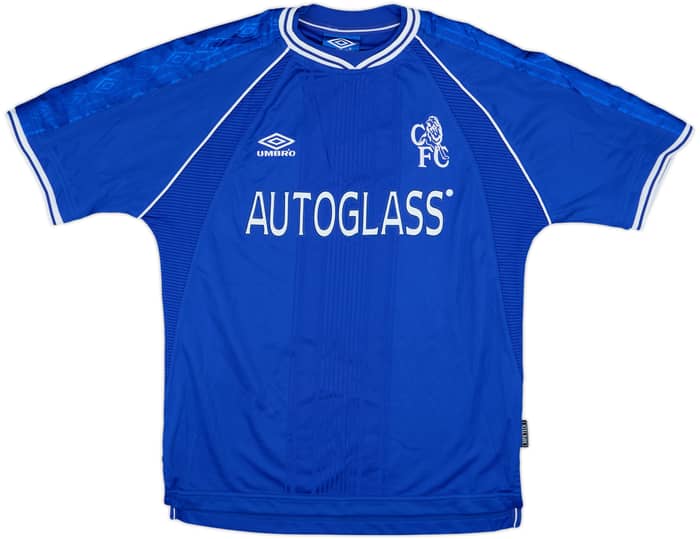 1999-01 Chelsea Home Shirt Zola #25 - 8/10 - (M)