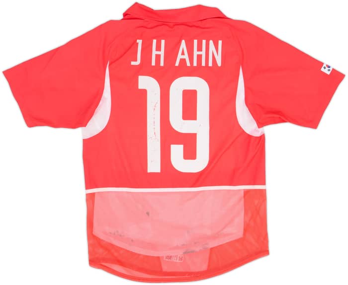 2002-03 South Korea Player Issue Home Shirt J H Ahn #19 - 5/10 - (M)