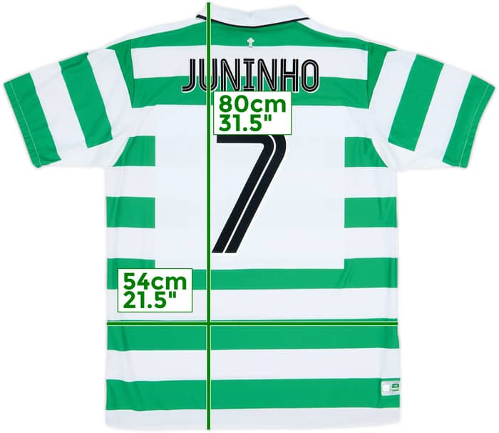 2004-05 Celtic Home Shirt Juninho #7 (L)
