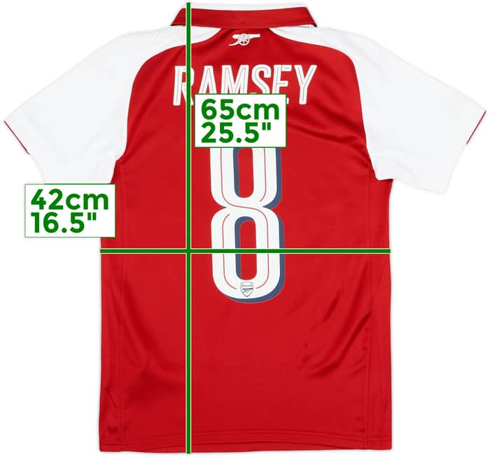 2017-18 Arsenal Home Shirt Ramsey #8 (Women's S)