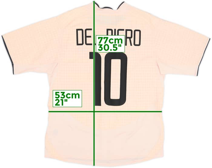 2003-04 Juventus Away Shirt Del Piero #10 - 7/10 - (L)