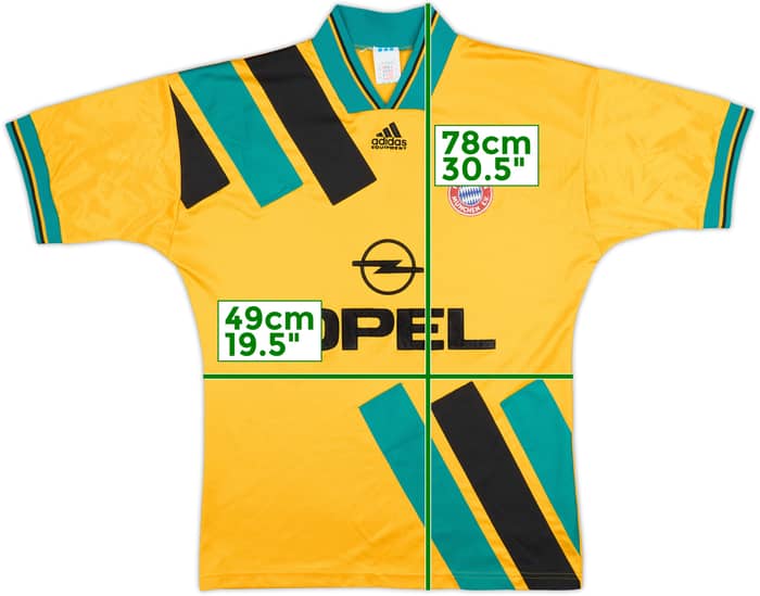 1993-96 Bayern Múnich Camiseta Visitante - 8/10 - (M)