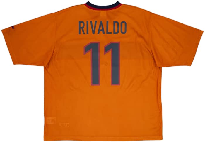 1998-00 Barcelona Basic Away Shirt Rivaldo #11 - 8/10 - (XXL)