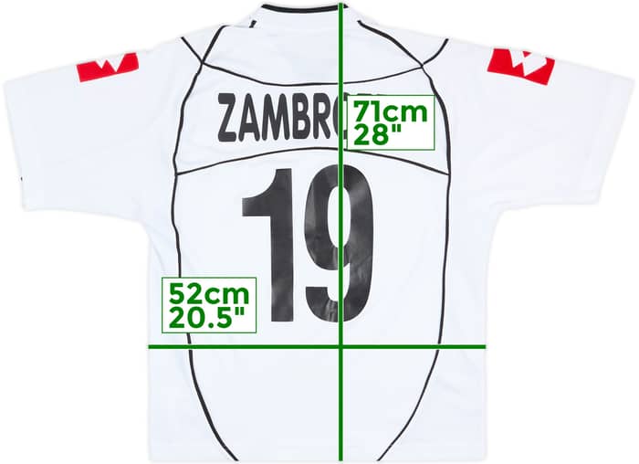 Camiseta de visitante del Juventus 2002-03 Zambrotta #19 - 9/10 - (L)