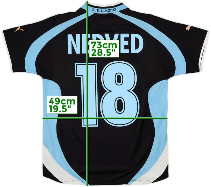 2000-01 Lazio Away Shirt Nedved #18 - 6/10 - (S)