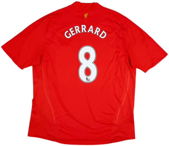 2008-10 Liverpool Home Shirt Gerrard #8 - 8/10 - (XXL)