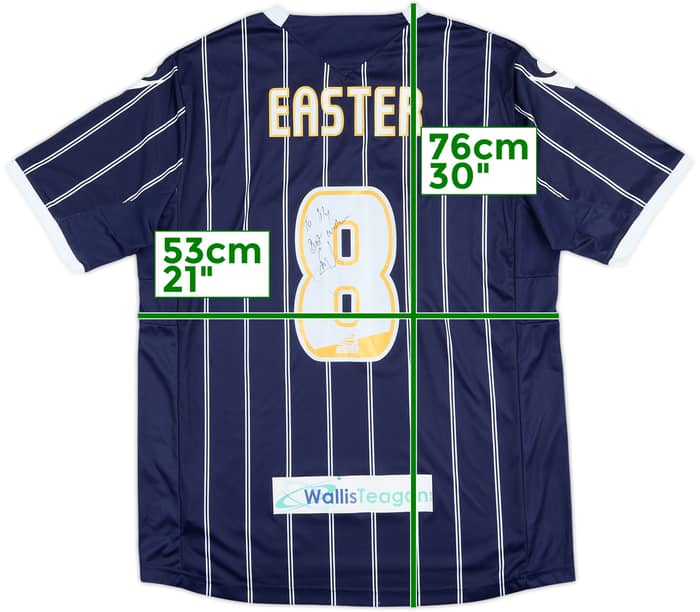 2013 Millwall Match Issued Signed Testimonial Home Shirt Easter #8