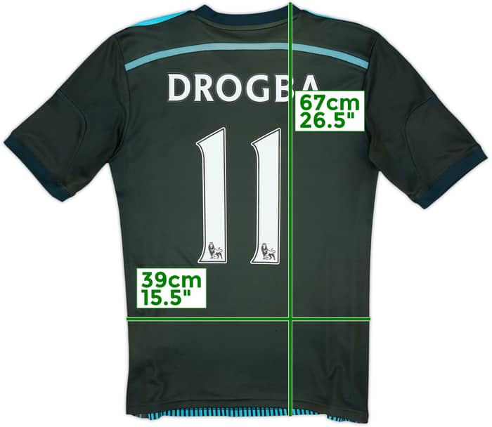 2014-15 Chelsea Third Shirt Drogba #11 - 7/10 - (XL.Boys)