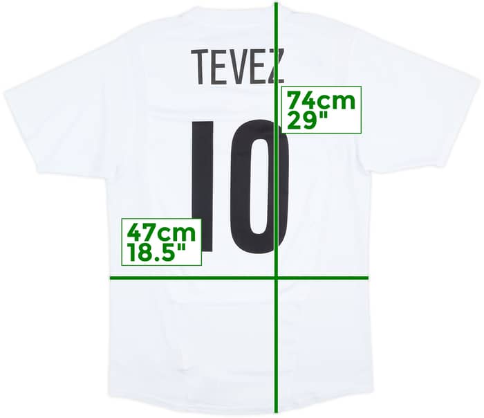Camiseta de local del Corinthians 2004-05 Tevez #10 - 9/10 - (L)