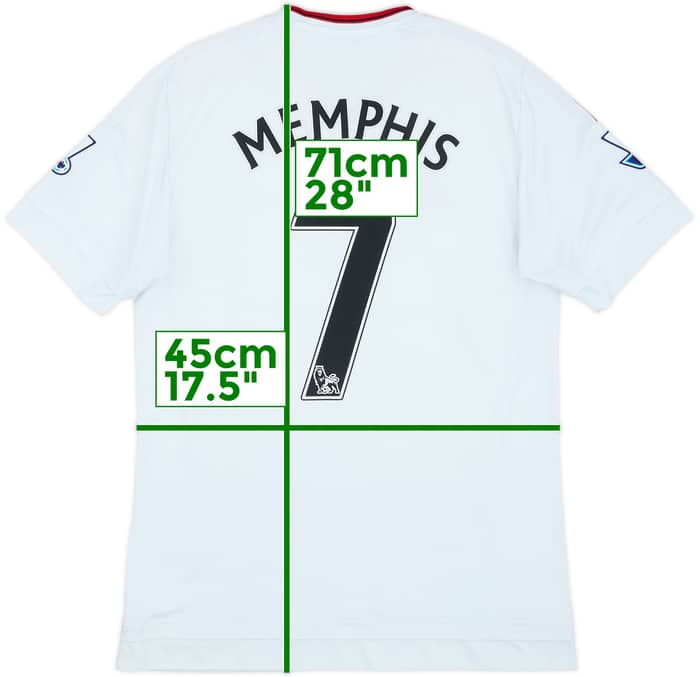 2015-16 Manchester United Away Shirt Memphis #7 - 7/10 - (S)