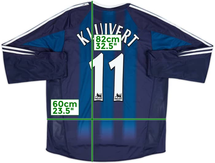 2004-05 Newcastle Away L/S Shirt Kluivert #11 - 7/10 - (XL)
