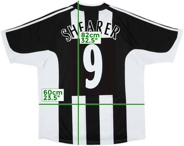 2001-03 Newcastle Home Shirt Shearer #9 - 8/10 - (XL)