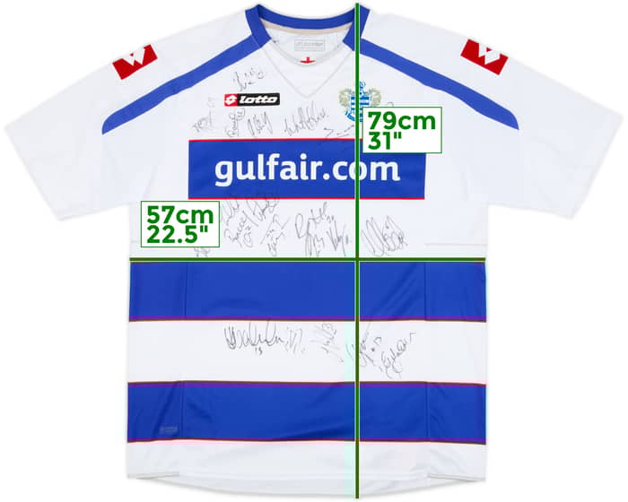 2010-11 QPR Signed Home Shirt - 9/10 - (XXL)