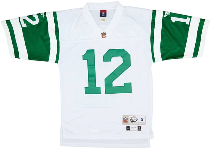 1968 New York Jets Namath #12 Reebok Gridiron Classic Away Jersey - 8/10 - (S)