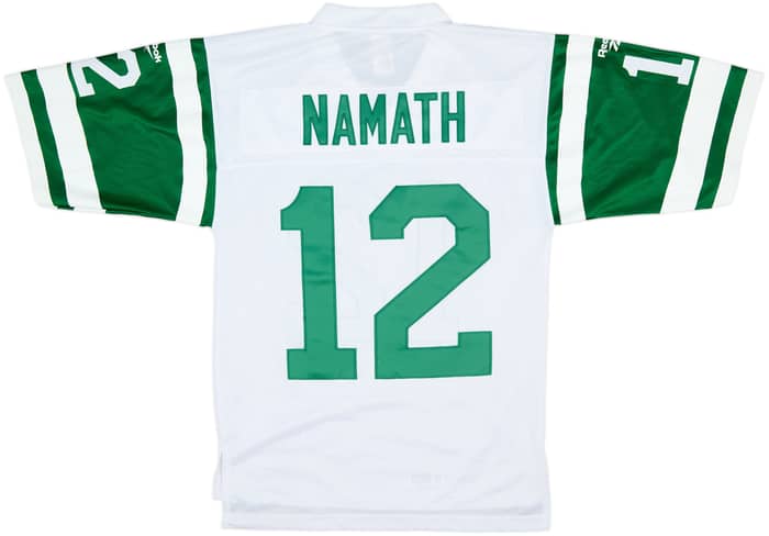 1968 New York Jets Namath #12 Reebok Gridiron Classic Away Jersey - 8/10 - (S)