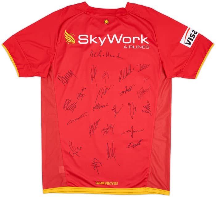 Camiseta firmada de local del FC Thun 2012-13 - 9/10 - (L)