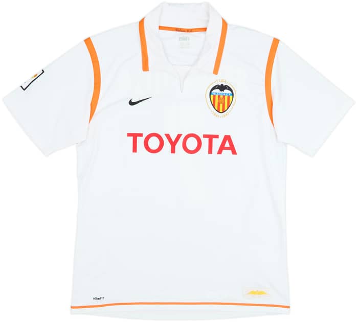2007-08 Valencia Home Shirt David Villa #7 - 7/10 - (L)
